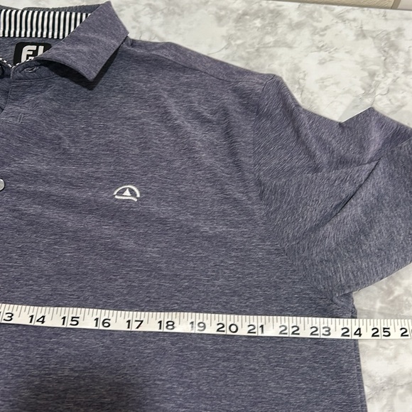 FJ MEN GREY PERFORMANCE POLO SHIRT W EMBROIDERED LOGO Sz LG - Picture 11 of 12